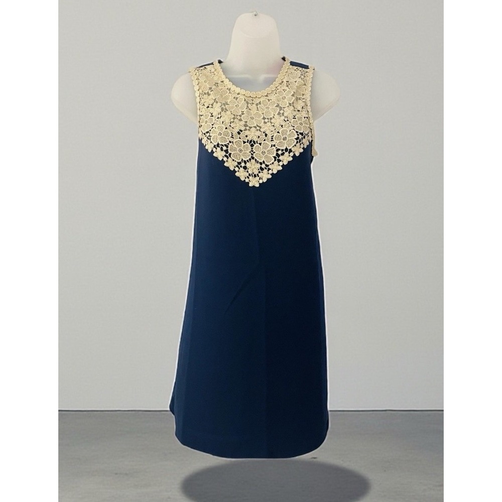 Lilly Pulitzer Nala Lace Bodice shift Good Navy Lace dress Size 6 Orig $178 EUC - Picture 9 of 10
